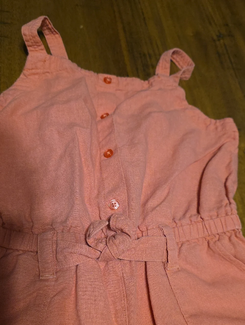 Old Navy Girls Coral Sleeveless Romper - L(10-12)